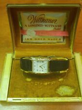 Vintage 14k Solid Gold Wittnauer Wristwatch In Original Box Running!!, occasion d'occasion  Expédié en France