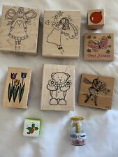 Rubber stamps wooden for sale  STOWMARKET