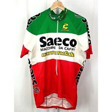 CANNONDALE Saeco Coffee Cycling Jersey 3/4 Zip Short Sleeve Italian Flag Size L, used for sale  Shipping to South Africa