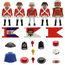 Playmobil Hafenwache abrigos rojos Guardia Real Guardia inglesa Soldados 3054 segunda mano  Embacar hacia Argentina