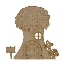 Kit em branco MDF corte a laser porta de fadas topo de árvore porta de fadas casa na árvore comprar usado  Enviando para Brazil