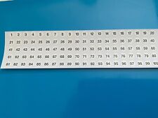 Decalques de número de reprodução pré-cortado Subbuteo números de referência caixa 1-100 comprar usado  Enviando para Brazil