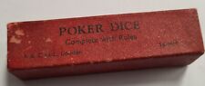 Set of Poker Dice in Original Box. for sale  Shipping to South Africa
