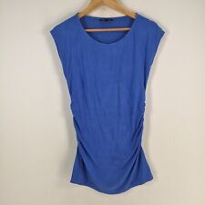 Isabella and oliver womens tunic top size 3 aus 12 blue stretch sleeveless075225, used for sale  Shipping to South Africa