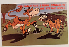 Vintage cow postcard for sale  Little Chute