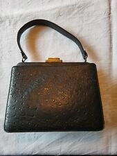 Vintage leather handbag for sale  HALSTEAD