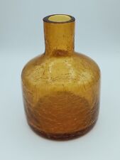 Crackle glass amber for sale  White Lake