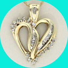 Diamond heart pendant for sale  East Meadow