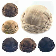 Usado, 6 Cores Mulheres Cabelo Coque Trançado clipe no cabelo Sintético Para Cabelo Extensão De Pães comprar usado  Enviando para Brazil
