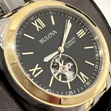 Usado, Bulova relógio masculino automático pulseira de aço inoxidável de dois tons 98a168 comprar usado  Enviando para Brazil