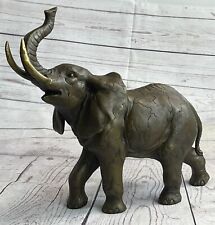 Bronce Macizo Elefante Escultura Bull Por Bugatti Hecho a Mano Figura Venta, usado comprar usado  Enviando para Brazil
