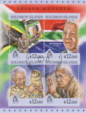 Nelson Mandela Isole Salomone Timbrato 3952 for sale  Shipping to South Africa