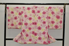 Vintage Silk Kimono haori chaqueta rosa morado ciruela Blossom@Y58: Handpaint, usado segunda mano  Embacar hacia Spain