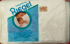 NEW Vintage 12 Riegel Birdseye 1 dozen lot Prefolded Cotton Diapers woolworth for sale  Shipping to South Africa