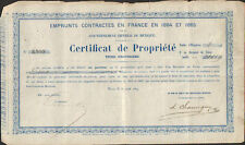 Loans contracted 1864 d'occasion  Expédié en Belgium