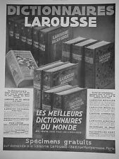 1931 advertising larousse d'occasion  Expédié en Belgium