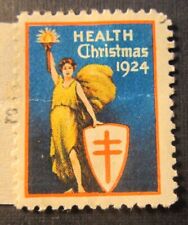Usado, Sello de Navidad de Salud de la Cruz Roja Americana de 1924 original vintage  segunda mano  Embacar hacia Argentina