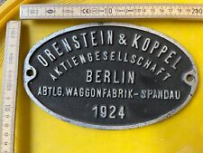 Waggonschild spandau 1924 gebraucht kaufen  Lichtenau
