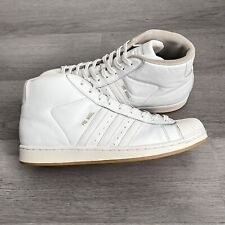 Sapato Adidas Pro Model Masculino Tamanho 10.5 Couro Branco Top Alto CQ1206 comprar usado  Enviando para Brazil