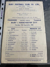 1964 bury reserves for sale  BOLTON