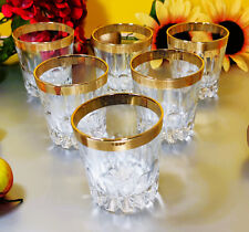 Meander Whiskey Whisky Tumbler ""Ritz"" Glass Bourbon Gold Edge Truevintage Rare for sale  Shipping to South Africa