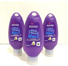 Condicionador Aussie 3 Minute Miracle Moist Deep 1,7 oz tamanho de viagem pacote com 3 comprar usado  Enviando para Brazil