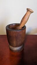 Vintage wooden mortar for sale  Shipping to Ireland