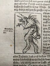 1 fg Cathay Mangi Tangut Cina Xilografia Cosmographia Münster Basilea 1592  , używany na sprzedaż  Wysyłka do Poland