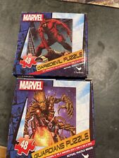 Marvel Guardians & Daredevil  Lot Of 2 Puzzles 48 Piece Puzzle Cardinal Complete for sale  Shipping to South Africa