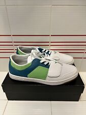 Men's size 11 Creative Recreation Cesario Lo Woven Shoes white lime green for sale  Shipping to South Africa