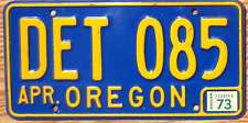 1973 oregon license for sale  Boulder