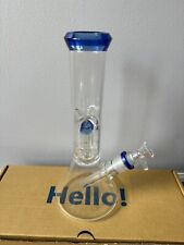 Used, 12" Premium Glass Water Pipe Bong Bubbler W/ Percolator Hookah 14mm bowl for sale  Shipping to South Africa