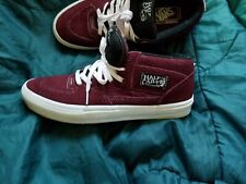 Sapatos de skate Vans Half Cab Pro masculino tamanho 12 camurça tijolo vermelho fora da parede, usado comprar usado  Enviando para Brazil