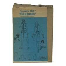 Vintage Sewing Pattern Simplicity 5847 Uncut Shirt-Waist Dress/Shirt Skirt Combo for sale  Shipping to South Africa