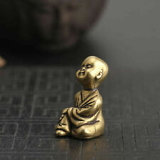 Coleção chinesa antiga asiática bronze jovem monge budista relógio estátua requintada comprar usado  Enviando para Brazil