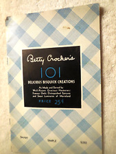 "Betty Crocker's 101 BISQUICK CREATIONS" recipe cookbook c. 1933 General Mills for sale  Shipping to South Africa