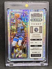 TARJETA DE INVERSIÓN PANINI MVP Anthony Edwards RARA REFRACTOR DE BOLETOS MOJO SSP COMO NUEVA segunda mano  Embacar hacia Argentina