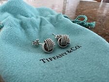 Tiffany & Co. Twist Rope Knot Somerset Stud Earrings, Sterling Silver 925, used for sale  Moorestown
