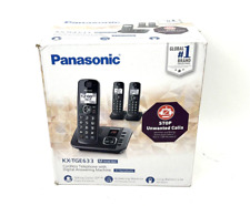 Telefone sem fio expansível Panasonic KX-TGE633 DECT 6.0 com resposta digital... comprar usado  Enviando para Brazil
