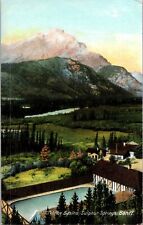 The Basins Sulphur Springs Banff Alberta AB Private Postcard Unused for sale  Shipping to South Africa