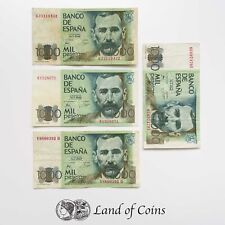 ESPAÑA: 4 x 1.000 billetes de peseta española. segunda mano  Embacar hacia Argentina