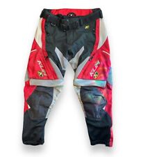 Klim Cordura Motorcycle Riding Pants Black Red Size 32 Reflective Scotchlite for sale  Shipping to South Africa