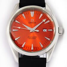 Omega Seamaster Aqua Terra 38mm Sunburst mostrador laranja relógio de luxo masculino 1961113 comprar usado  Enviando para Brazil