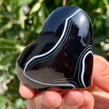 96 g de ágata natural em forma de coração cristal polido quartzo espécime de pedra preciosa comprar usado  Enviando para Brazil
