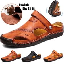 Mens leather summer for sale  Shipping to Ireland