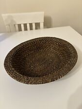 Oka Wicker Wooden Woven Basket for sale  Shipping to South Africa