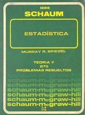 ESTADISTICA - ESPUMA 2B: EDICIÓN (EDICIÓN ESPAÑOLA) Por Murray R. Spiegel segunda mano  Embacar hacia Argentina