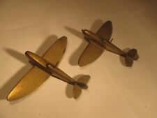 Brass aeroplanes c1940s for sale  LOCHGILPHEAD