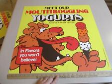 Baskin Robbins helado 1977 YOGURTS cono león dibujos animados letrero bocado 2S-X segunda mano  Embacar hacia Argentina