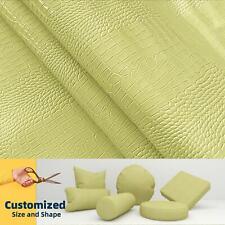 Capa almofada Pd010*Lt amarela/bege* couro sintético pele de crocodilo impermeável 3D comprar usado  Enviando para Brazil